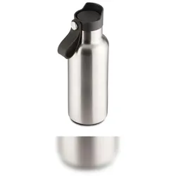 Weis 12671 Edelstahl Trinkflasche vakuumisoliert 500ml silber