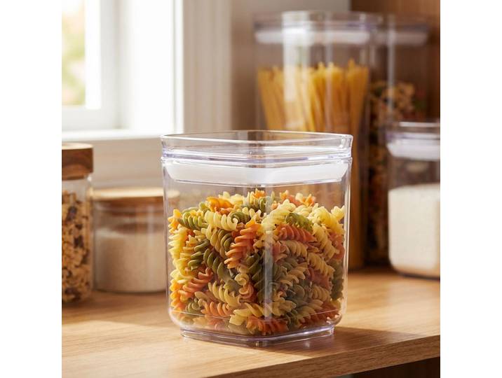 Vorratsdose mit Deckel, transparent, Frischhaltebox, 750 ml