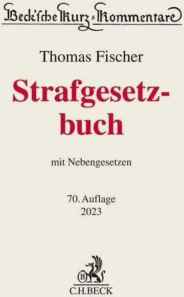 Thomas Fischer - Strafgesetzbuch - Preis vom 09.10.2026 07:28:09 h