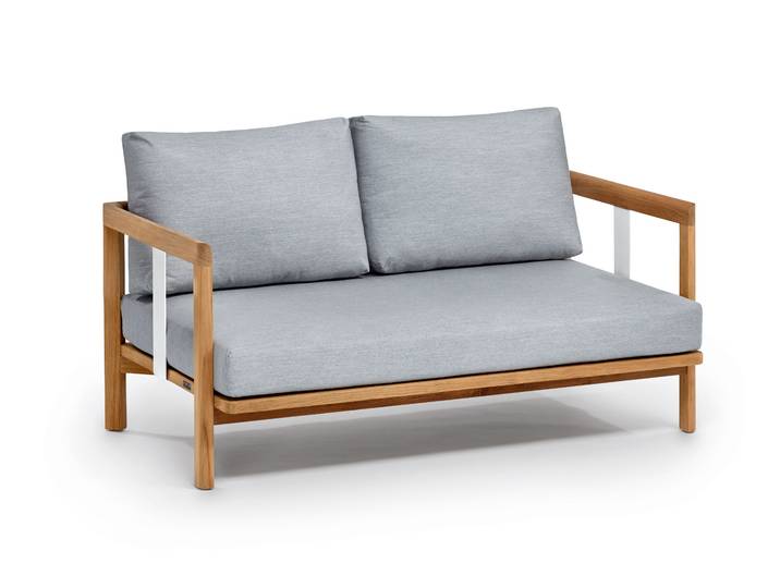 Weishäupl New Hampton 2er-Sofa Teak-Gestell mit