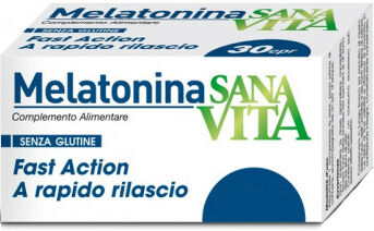 PALADIN PHARMA SpA Sanavita Sanavit Melatonina - Integratore per il Sonno, 100 Compresse