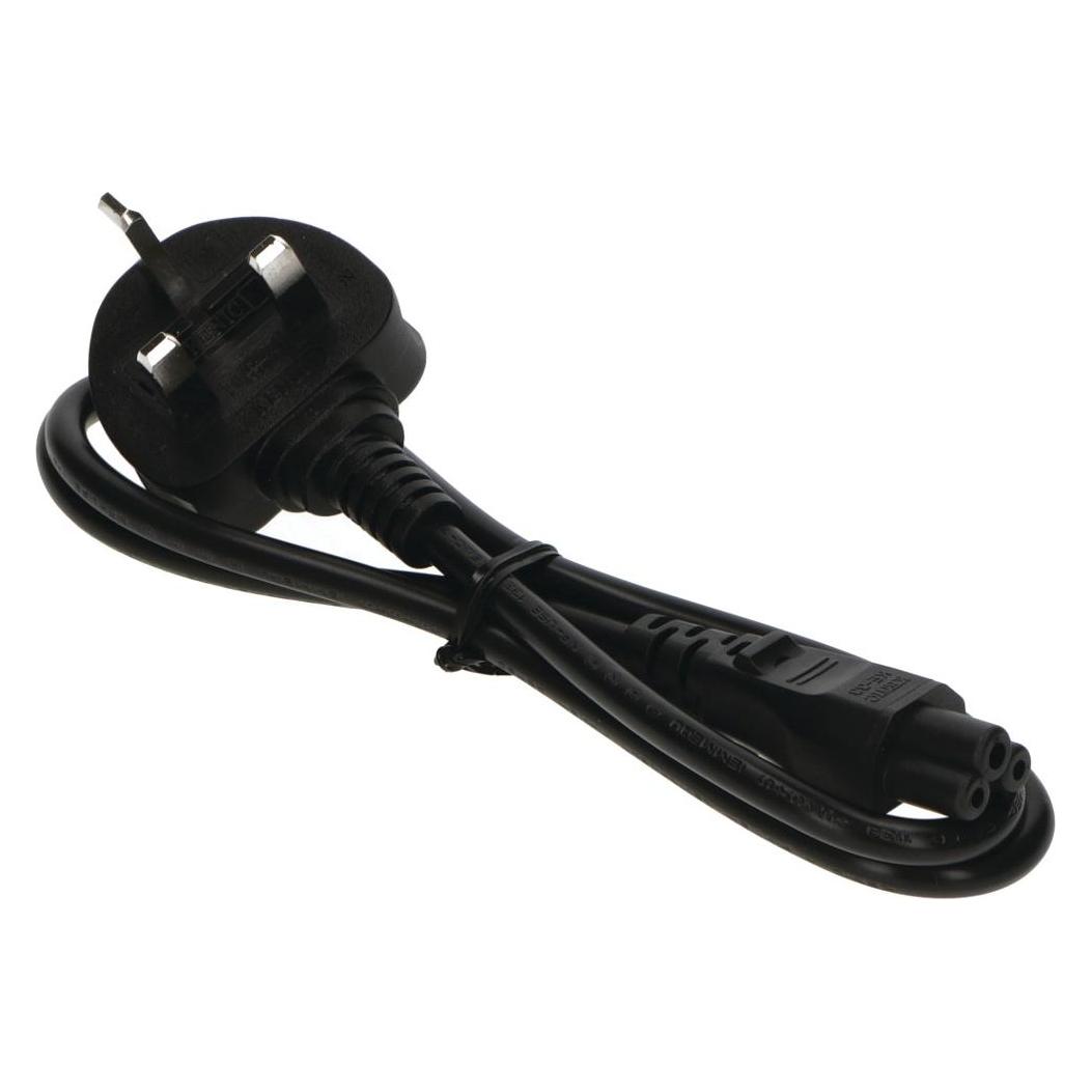 2-Power AC Mains Lead Cloverleaf UK 1M - Black (1 m) (PWR0004A-1M-C)
