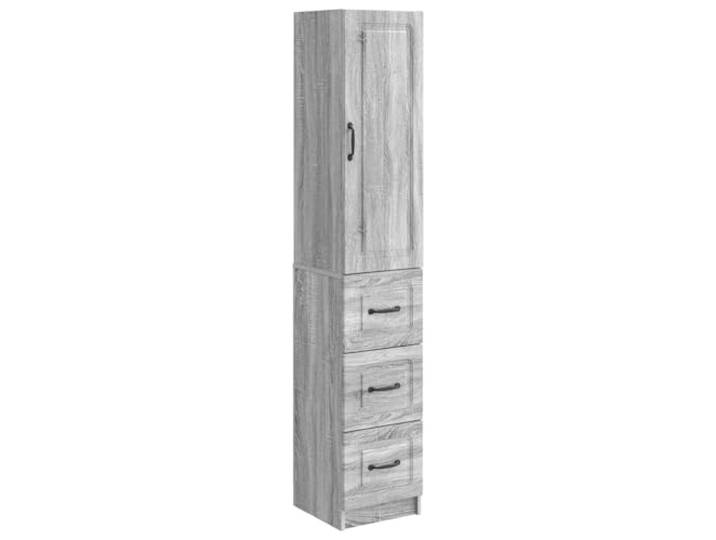 HKLGBVCR Möbel-Set, 2-teilig, 33 x 34,5 x 87 cm, aus Holz Aufbewahrungsschrank, Sideboard, Organizer, LED-Beleuchtung, geschlossene Schubladen, offene Regale, für Zuhause und Büro