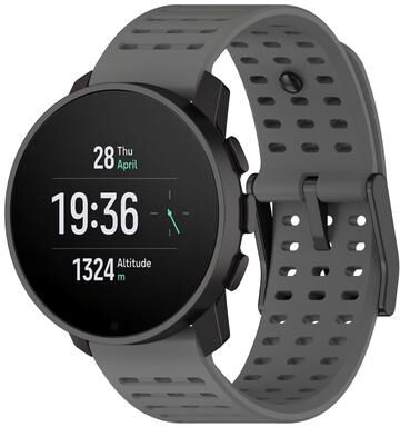 Everyday Crate Suunto 9 Peak Pro Vertical Race Silicone Watch Band 22mm Soft Replacement Watch Strap grey