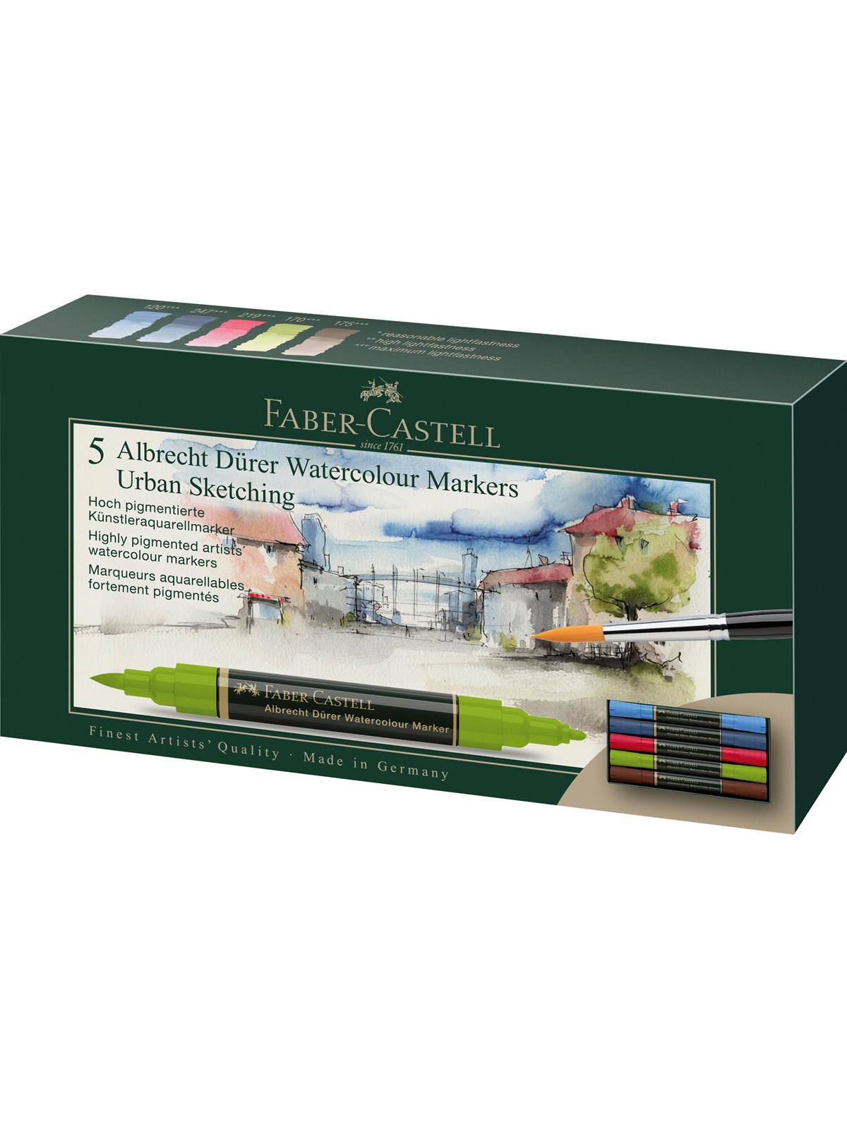 Faber-Castell Aquarellmarker A. Dürer 5er Etui USk