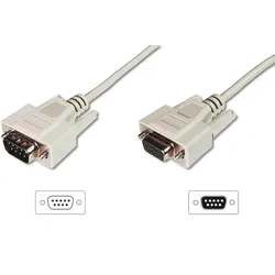 Digitus Datentransfer Verlängerungskabel, D-Sub9/St - D-Sub9/Bu