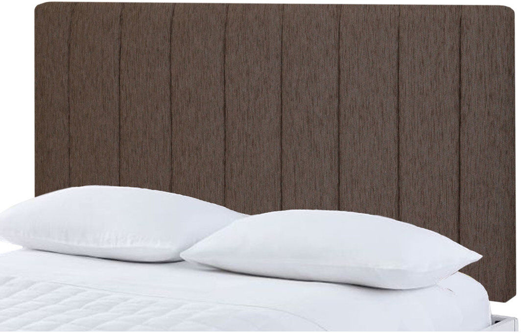 Fairmont Park Upholstered Headboard Brown Chenille Double (4'6)