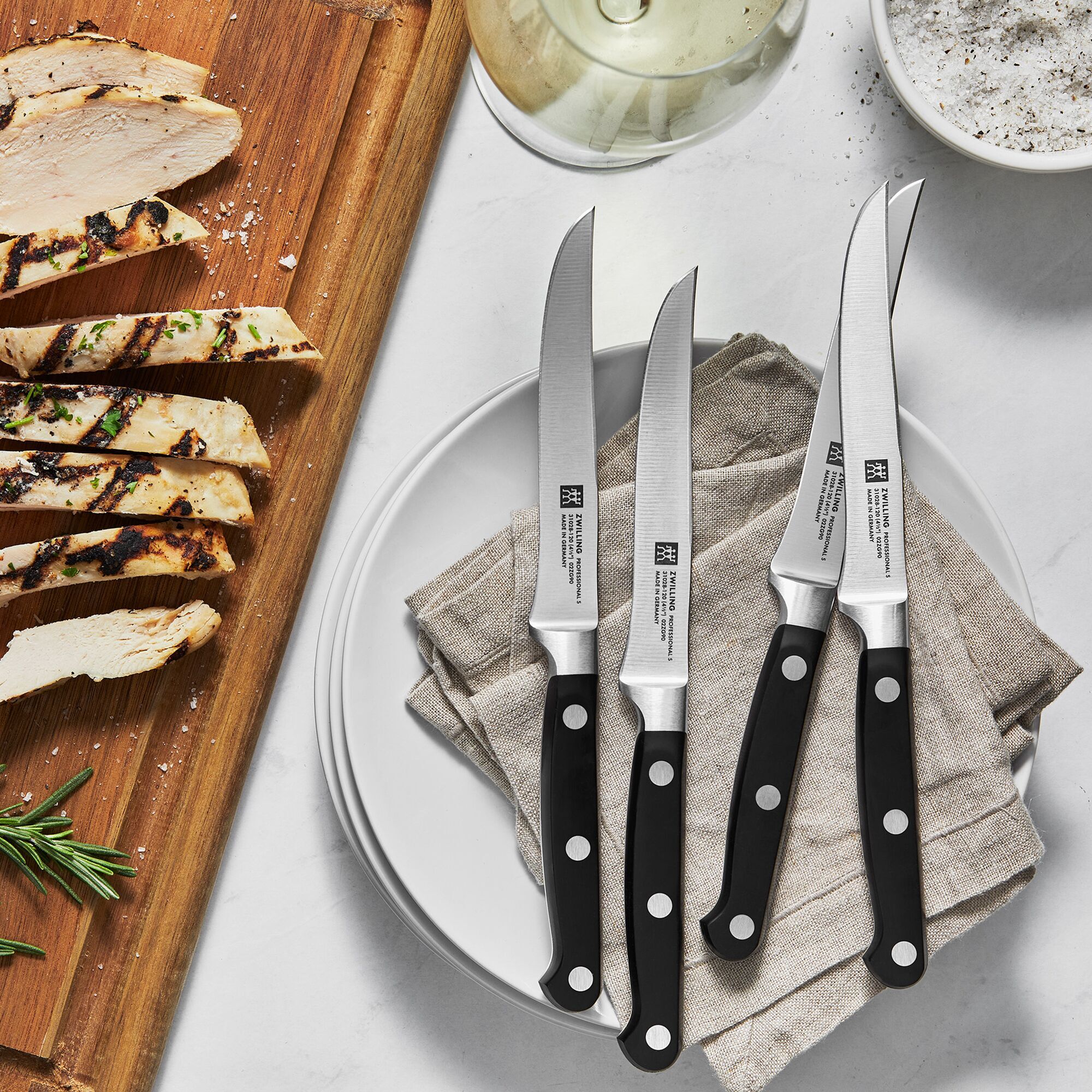 ZWILLING PROFESSIONAL S - Steakmessenset - 4 stuks zwart