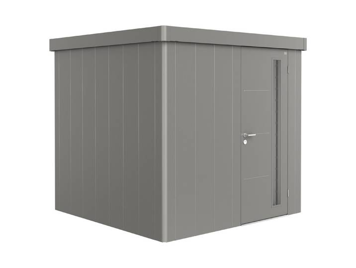 Biohort Gerätehaus Neo 2B Standardtüre Quarzgrau