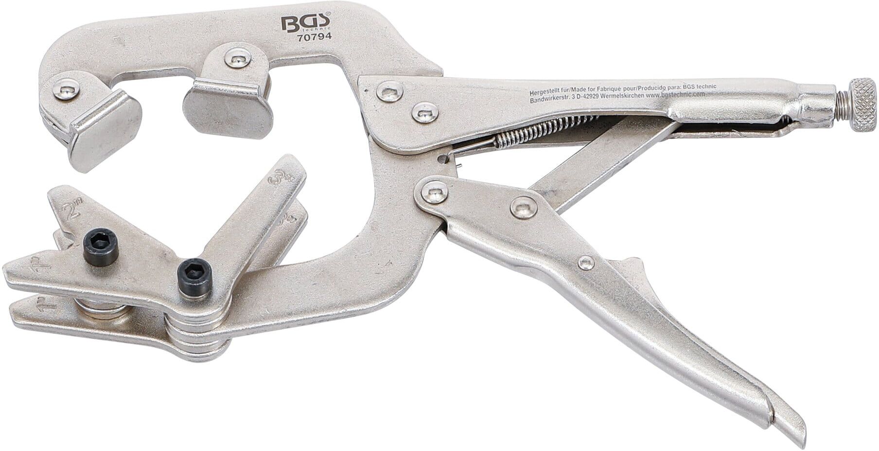 BGS Schweißer-Gripzange 70974, für Rohre, 250 mm ; BGS technic)