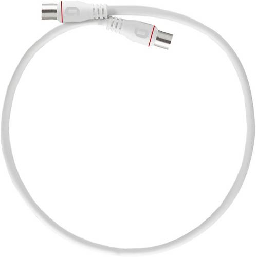 Axing Antennen, SAT Anschlusskabel [1x F-Quickstecker - 1x F-Quickstecker] 0.50m mit Knickschutztülle Weiß