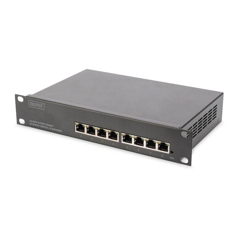Digitus N-80117 L2 managed Gigabit Ethernet Switch 8-port 10 inch