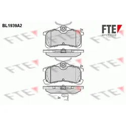 Bremsbelagsatz Scheibenbremse FTE 9010532