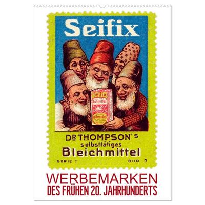 Werbemarken des frühen 20. Jahrhunderts (Wandkalender 2026 DIN A2 hoch), CALVENDO Monatskalender