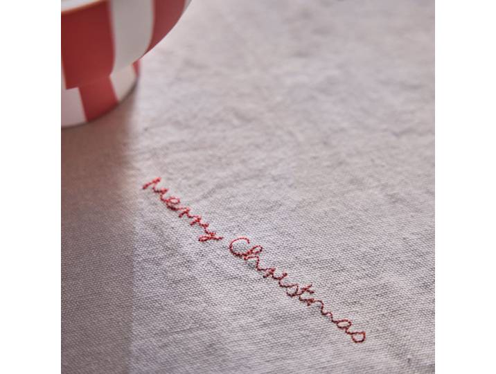 Nappe en coton coloris beige