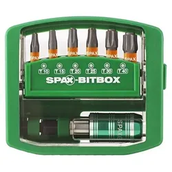 SPAX BITBOX T-Star plus - 6 SPAX Bits + Bit-Halter