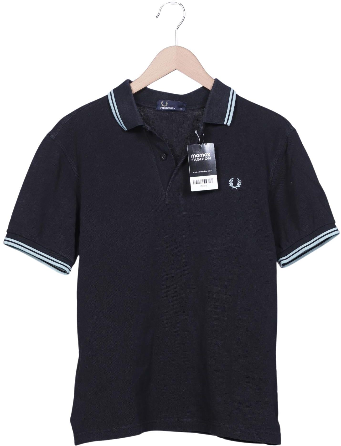 Fred Perry Herren Poloshirt, Marineblau, Gr. M, Baumwolle - Second Hand