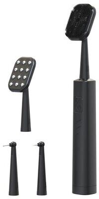 United LED Facial Cleansing Brush And Teeth Cleaning Tool For Travel black