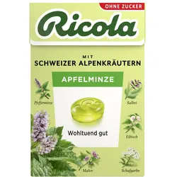 Ricola Apfelminze Kräuterbonbon zuckerfrei 50 g Bonbons