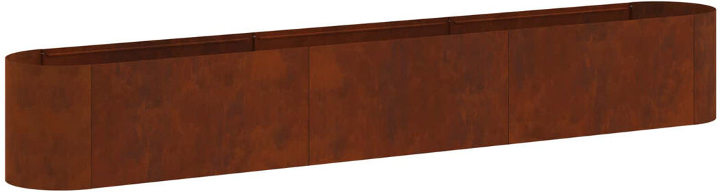Brayden Studio Raised Garden Bed Weathering Steel 40cm H x 280cm W x 40cm D