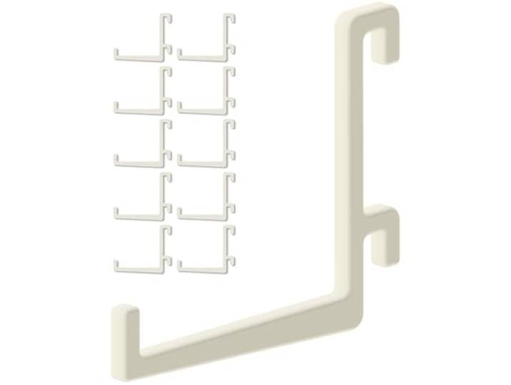 10 crochets pour panneau perforé Ikea Skadis\, en L droit 55mm Support mural\, plaque pour outils et accessoires