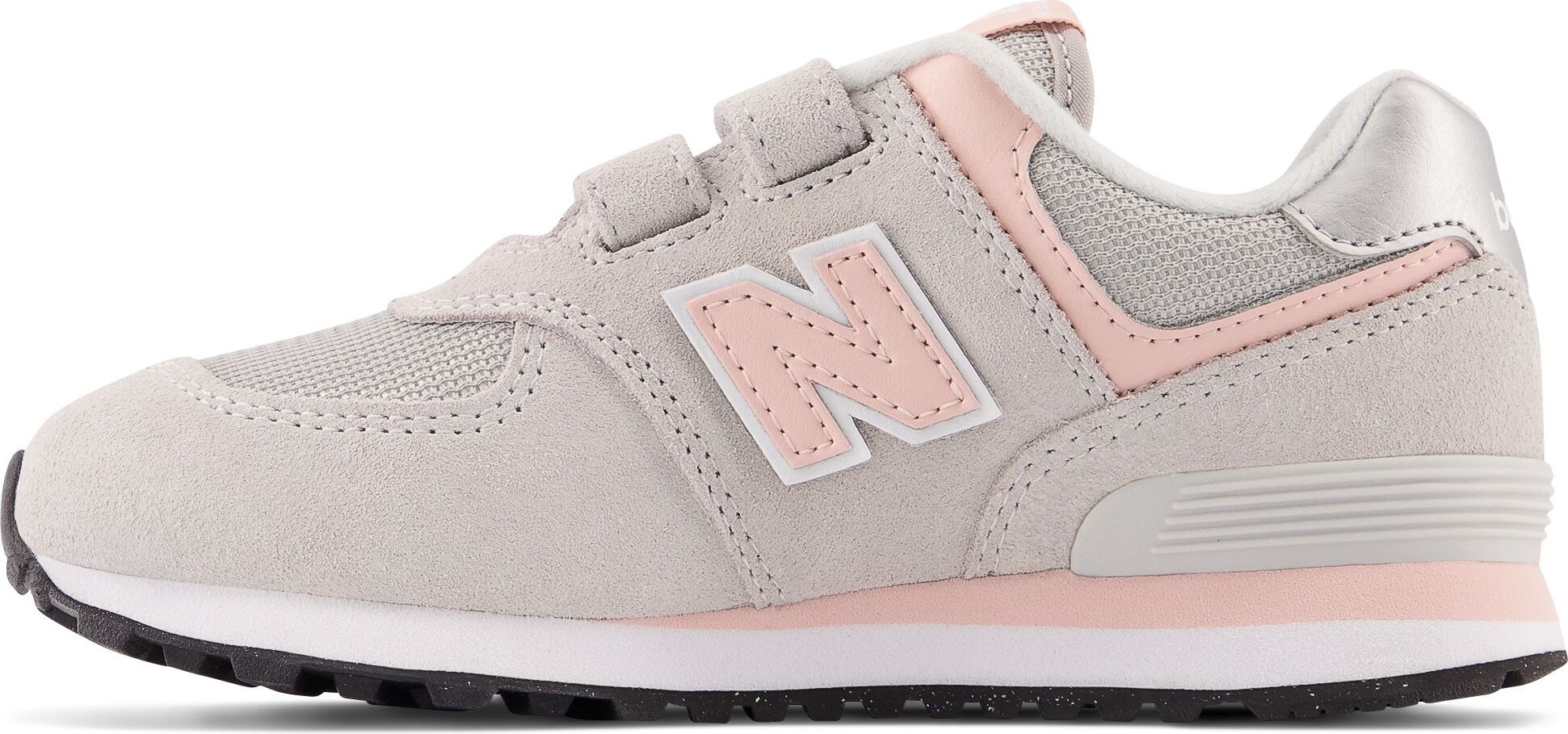 Sneaker NEW BALANCE "574", Jungen, Gr. 33, rosa, Leder, Textil, Schuhe Sneaker, mit Gummilaufsohle, für Kinder entwickelt rosa 33