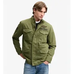 Superdry für Herren. M5012473A Grüne Patched Military M65 Jacke (L), Lässig, Baumwolle
