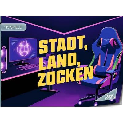 Stadt, Land, Zocken - 115 Spielblöcke, Taschenbuch von LevelBoard Spiele, LevelBoard Spiele, 978-3-693-19828-5
