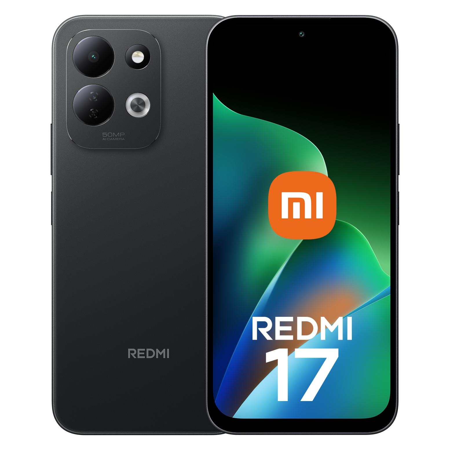 Xiaomi Redmi 17 (128 GB, Black, 6.90", Hybrid Dual SIM, 4G) (MZB0PJGEU)