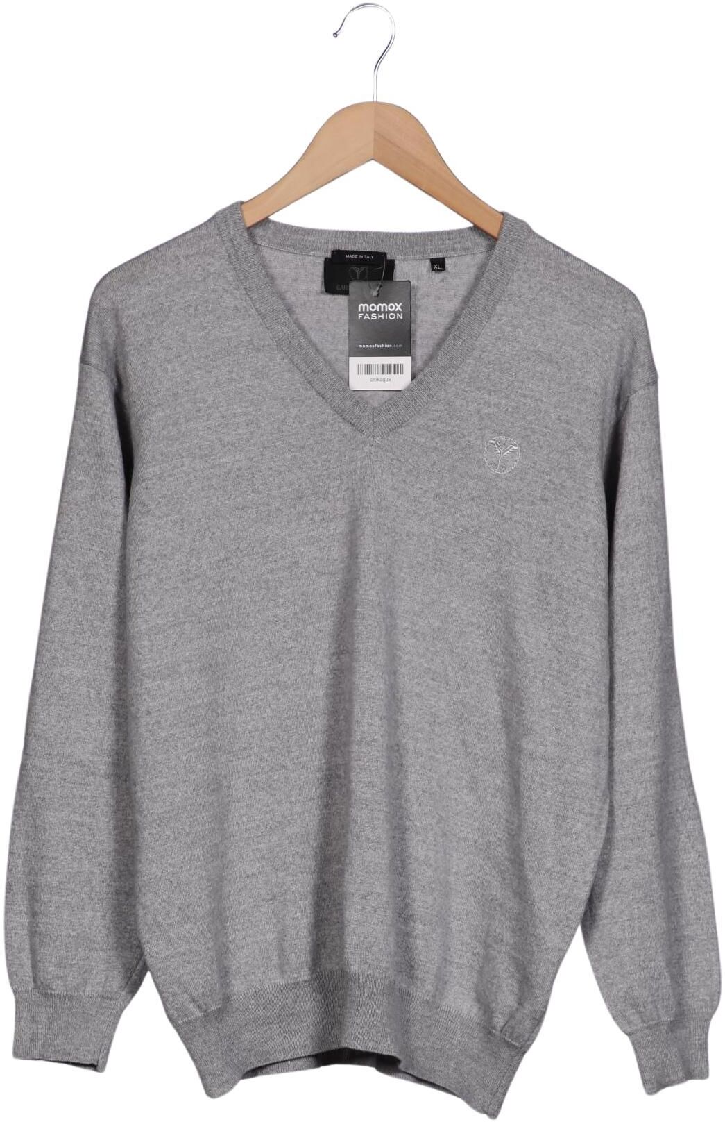 Carlo Colucci Damen Pullover, Grau, Gr. XL, Synthetik / Schurwolle - Second Hand