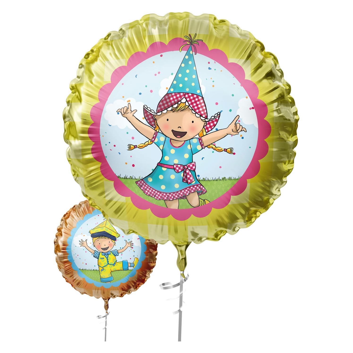 Haza Witbaard Fien &amp Teun Folienballon - 45 cm (76446042)