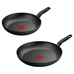 Pfannenset Tefal Dark Essential Schwarz, 2-tlg.