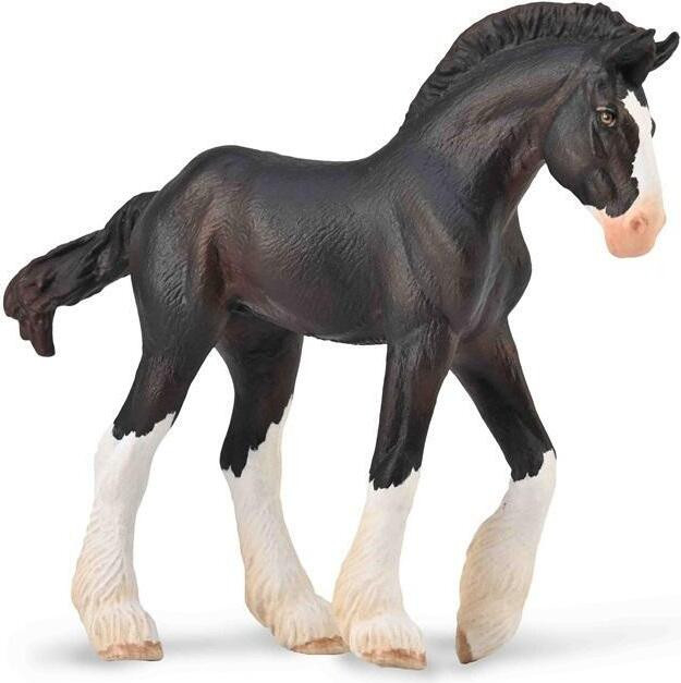 Collecta 88982 Clydesdale veulen - zwart - 10 cm