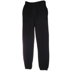 PREMIUM ELASTICATED CUFF JOG PANTS | Jogginghose Unisex mit Elastischem Bund und Kordelzug – Herren Sweatpants mit Seitentaschen und Bündchen, schwarz, 3XL