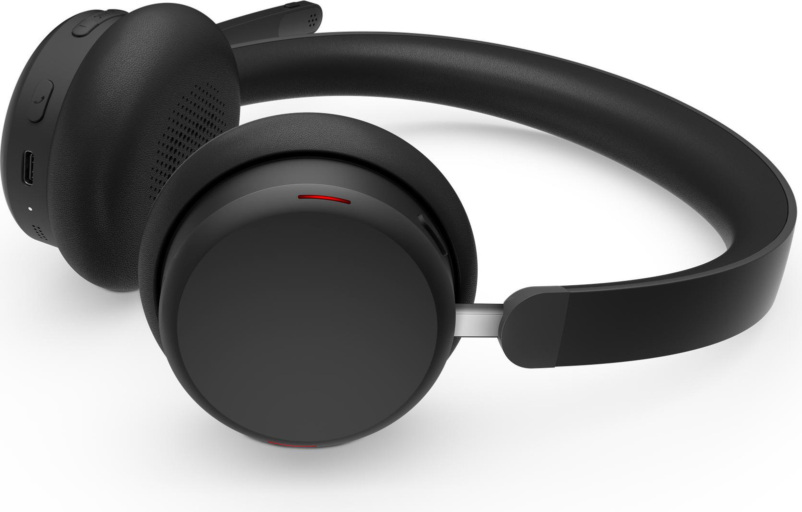 Lenovo 6550 Dual-Mode Wireless ANC Headset met actieve ruisonderdrukking, USB-C en Microsoft Teams certificering, Zwart