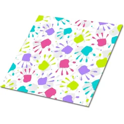 FLIESENAUFKLEBER 9 Stück 30x30 cm selbstklebend Handabdrücke