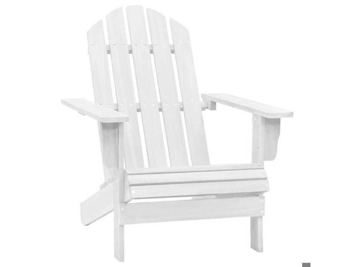 Blanc Chaise de jardin bois blanc - Siège de balcon LV65606