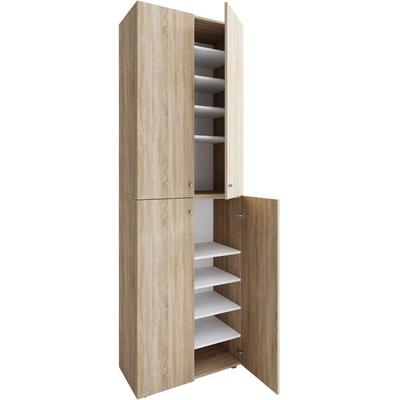 XL Holz Großer Schuhschrank Schuhkommode Lona 10