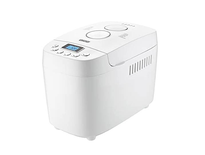 UNOLD 68520 BACKMEISTER Big White für bis zu 1.500g Brot, mit 15 Programmen für glutenfreies Brot, Timerfunktion, Waremhaltefunktion, LCD Display, weiß