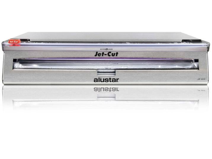 Folienspender Jet-Cut Inox plus 4 , silber (silberfarben), B:51cm H:12cm T:17cm, Edelstahl, Küchenrollenhalter, Folienspender