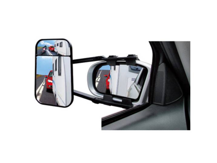 Rétroviseur pour caravane XL Duo, avec angle mort