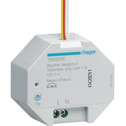 Hager TRB302B Funk Eingang Unterputz, 2 fach 230V, quicklink