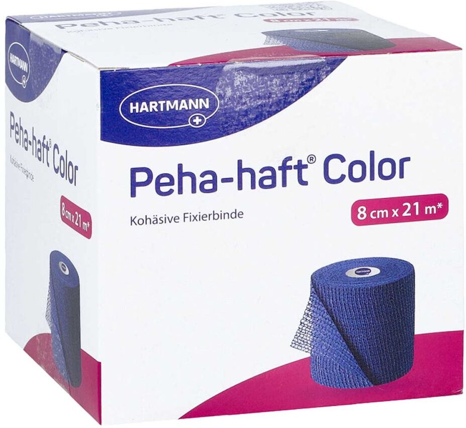Peha-haft Color Fixierbinde latexfrei 8 Cmx21 M Blau 1stk