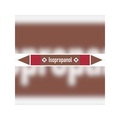 Rohrleitungskennzeichen Isopropanol - 270x37 mm Folie selbstklebend