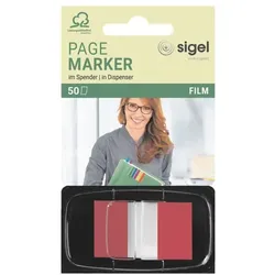 Sigel Haftmarker »Z-Marker« 45 x 25 mm, blau rot, 4.3x2.5 cm