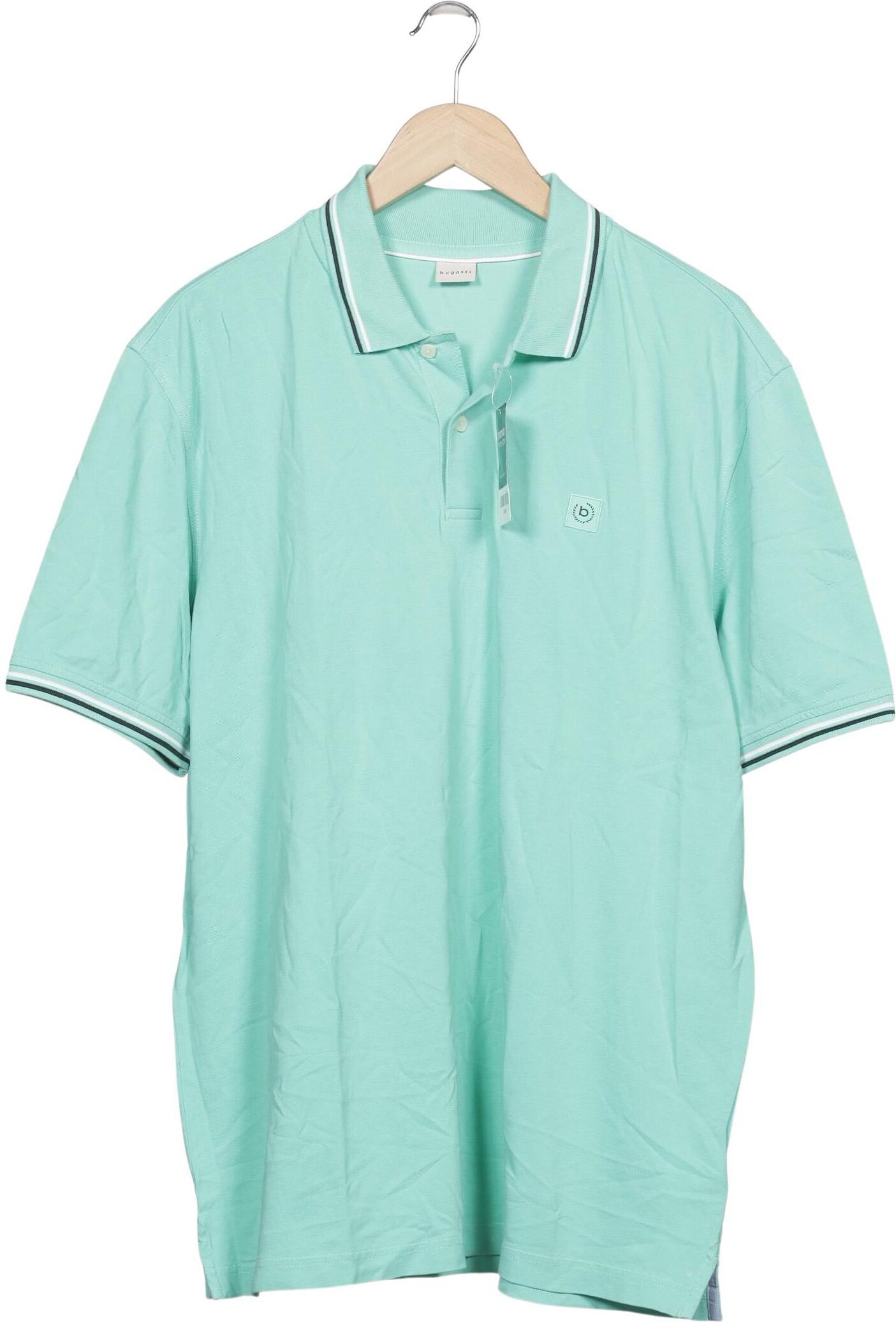 Bugatti Herren Poloshirt, Hellgrün, Gr. Xxl, Baumwolle - Second Hand