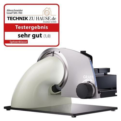 Graef SKS700 Sliced Kitchen grauweiß Allesschneider inkl. MiniSlice-Aufsatz