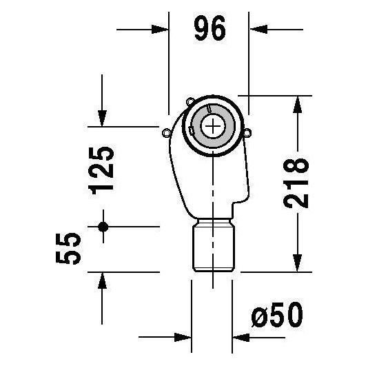 Duravit Unterputzsiphon ARCHITEC (Absaugsiphon) (0050441000)