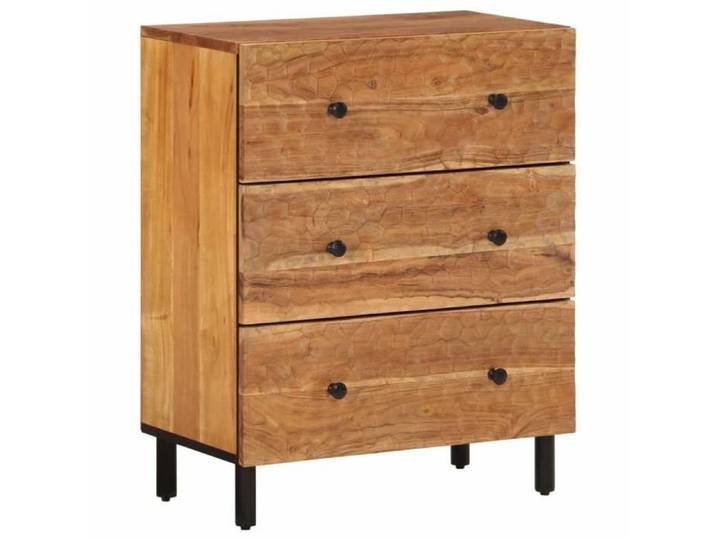 Buffet CLOUD commode meuble de rangement 60x33x75 cm bois massif d'acacia J2237
