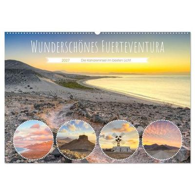 Wunderschönes Fuerteventura (Wandkalender 2027 DIN A2 quer), CALVENDO Monatskalender